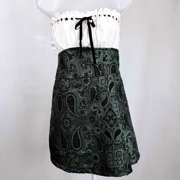 Urban Outfitters Pants - Urban Outfitters Milkmaid‎ Skort Romper Paisley Jacquard Cottagecore Womens L